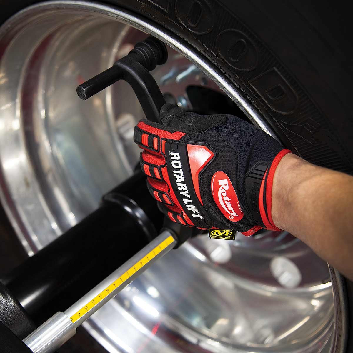 a person wearing a glove