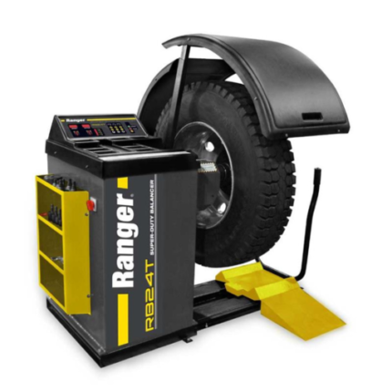 Ranger RB24T super duty truck wheel balancer with drive check technology – yellow/gray