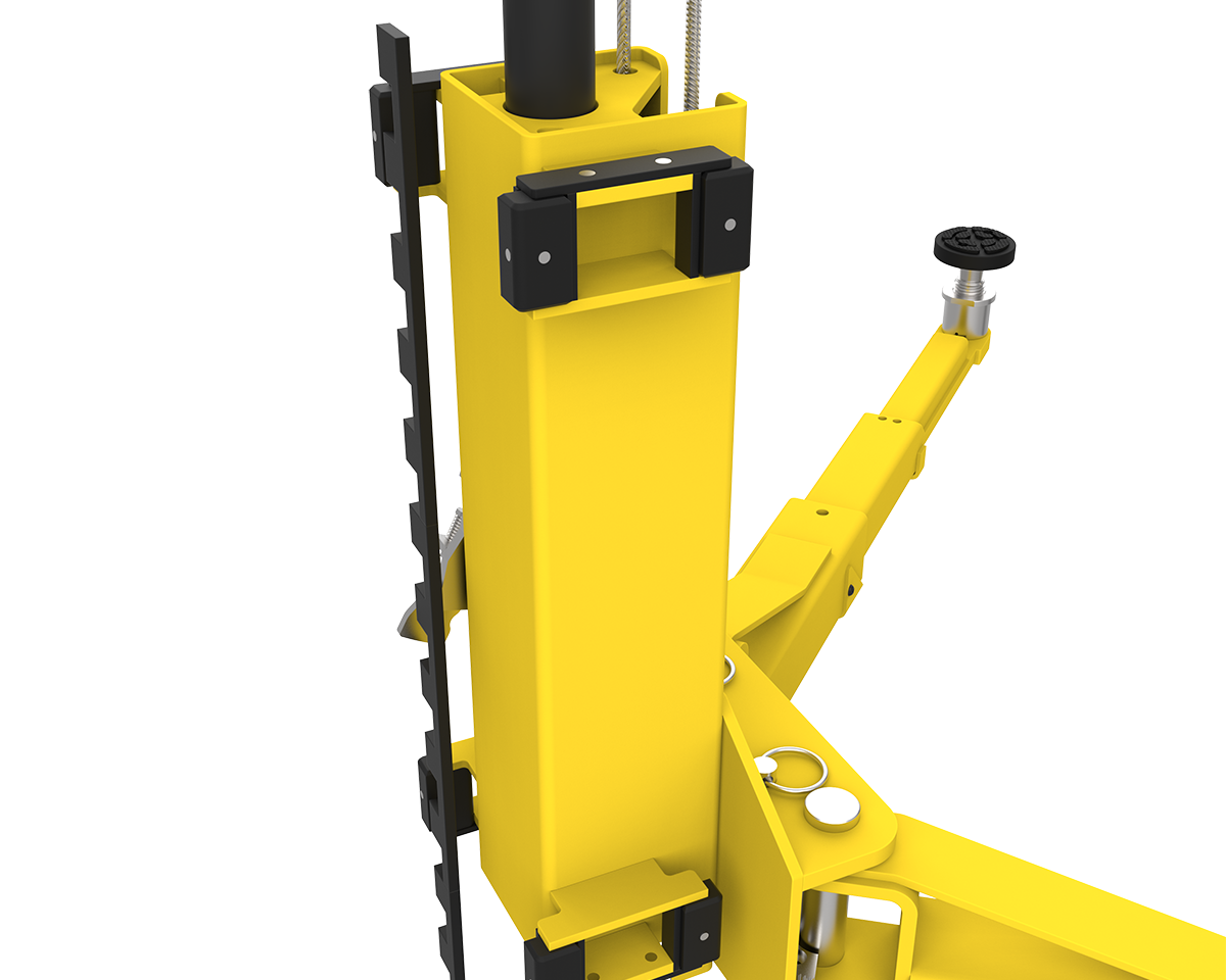 Tubular steel carriage provides superior load-bearing capability