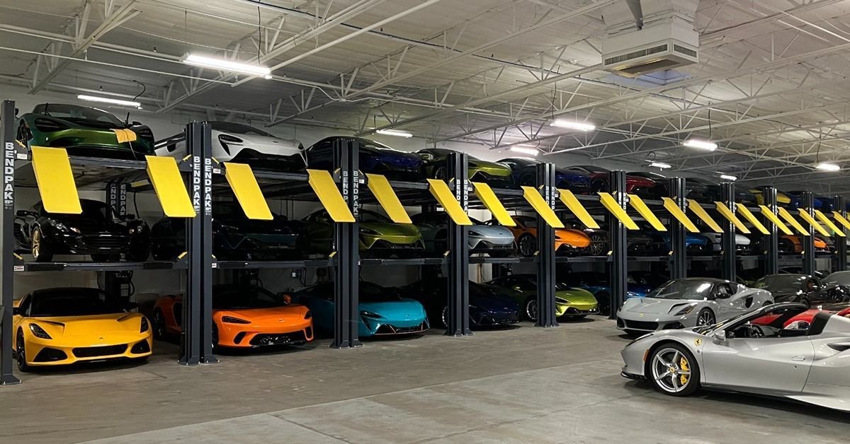 BendPak HD-973PX triple-stacker parking lift for car storage